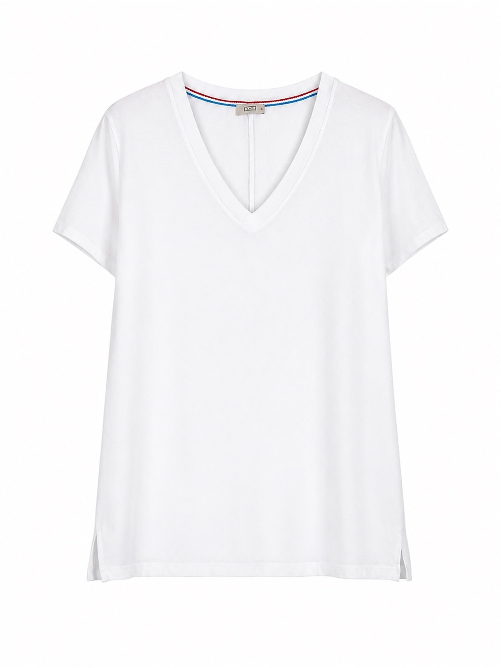 AYR White V-Neck Short Sleeve Tee